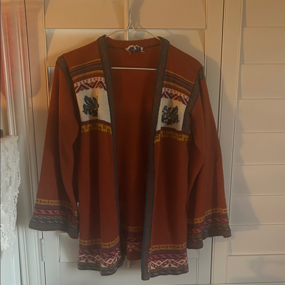 Brooks vintage 70s Kimono style cardigan